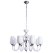 Люстра Arte Lamp  A1404LM-8WH LAVINIA