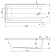 Ванна  CEZARES Plane Solo Mini 170x80 акрил