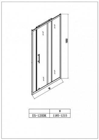 Душевое ограждение Esbano ES-120DK