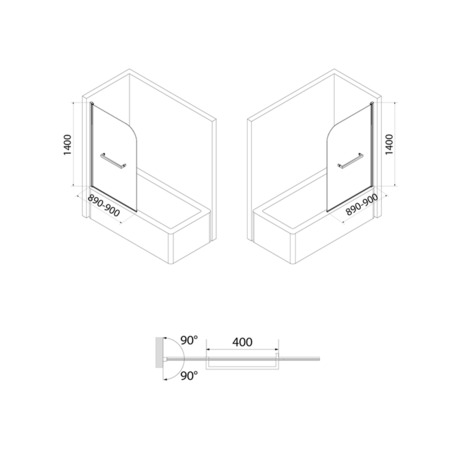 Душевое ограждение IDDIS Ray RAY6CS9i90 