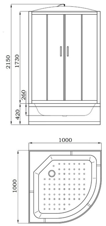 Душевая кабина Parly   EC1021 