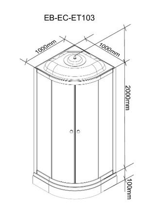 Душевая кабина Parly   EC1031  