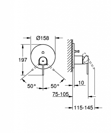 Смеситель Grohe  Plus 24060003