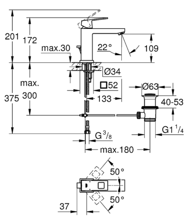 Смеситель Grohe Eurocube 23445000