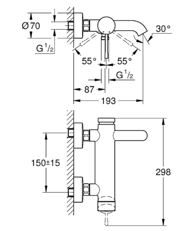 Смеситель Grohe  Essence 33624001