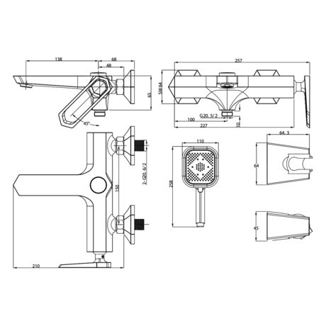 Смеситель Lemark Prizma LM3914C