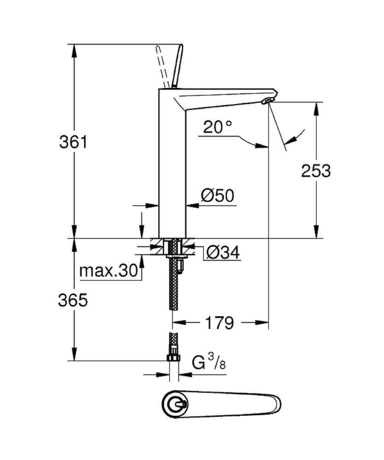 Смеситель Grohe  Eurodisc 23428000