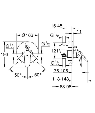 Смеситель Grohe  Eurostyle 2015 Solid 23730003