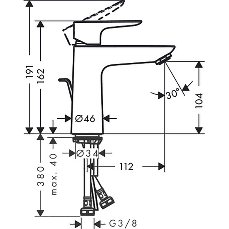 Смеситель Hansgrohe   Talis E 71710990