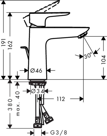 Смеситель Hansgrohe   Talis E 71710140