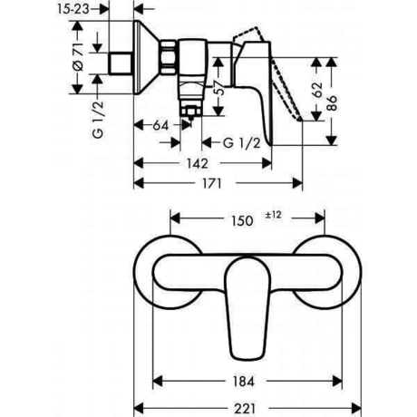 Смеситель Hansgrohe  Talis E 71760700