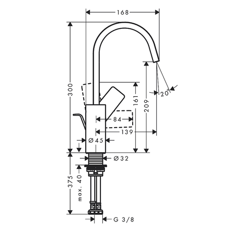 Смеситель Hansgrohe  HG Vivenis 75030000 