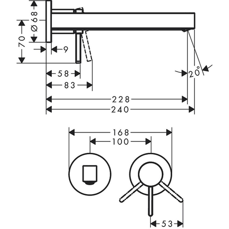 Смеситель Hansgrohe  Finoris 76050000, хром