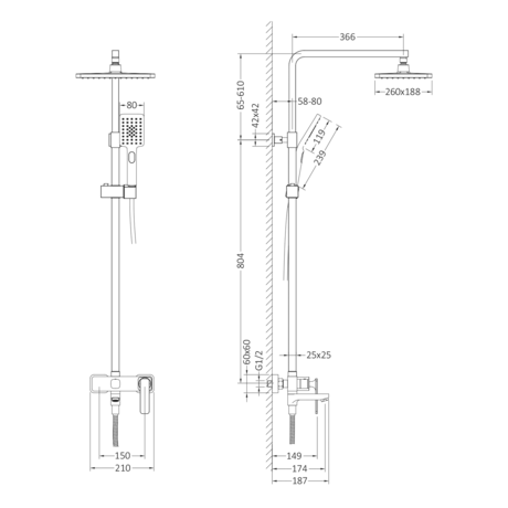 Душевая система Timo  Torne SX-4320/17 золото матовое