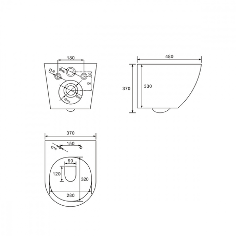 Унитаз Abber    BEQUEM AC1100MB 