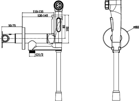 Смеситель Jacob Delafon  Elate E28317-CP 