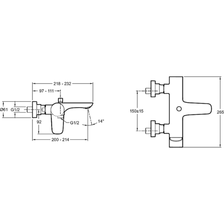 Смеситель Jacob Delafon  Aleo E72282-CP