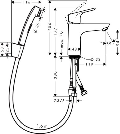 Смеситель Hansgrohe    Focus 31927000  