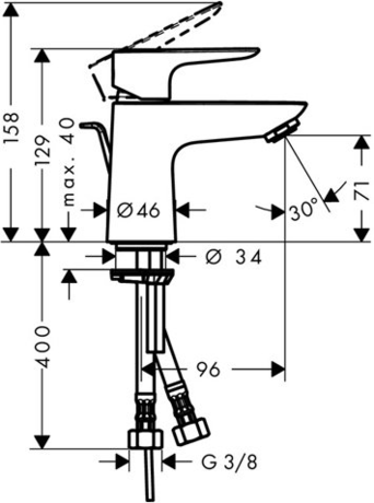 Смеситель Hansgrohe   Talis E 80 71700000