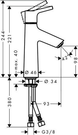 Смеситель Hansgrohe   Talis S 100 72021000