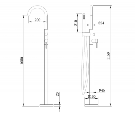 Смеситель Abber    Wasser Kreis AF8115RG 