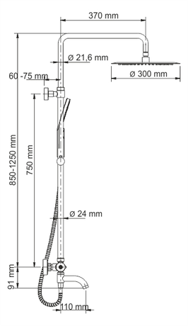 Душевая система WasserKraft Thermo A18801