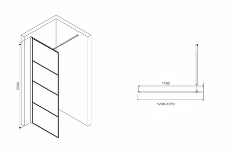 Душевое ограждение Abber     Immer Offen AG65120B