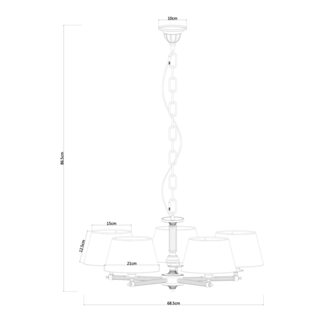 Люстра Arte Lamp  A2273LM-5AB YORK