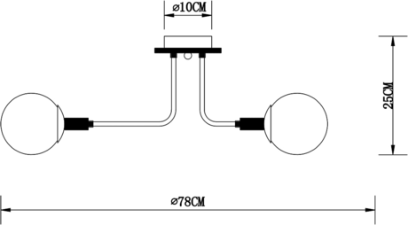 Люстра Arte Lamp  A2716PL-6BK OXFORD