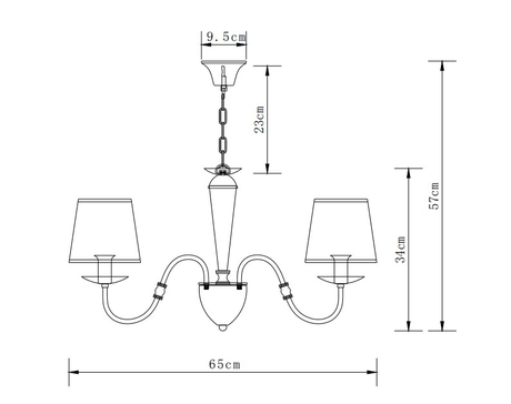 Люстра Arte Lamp  A3227LM-5AB FIONA