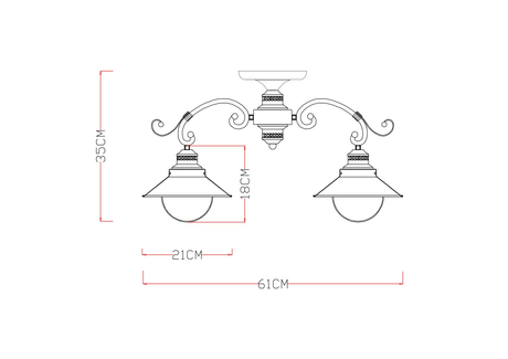 Люстра Arte Lamp  A4577PL-3WG GRAZIOSO