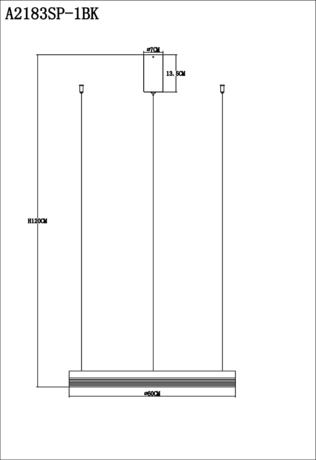 Люстра Arte Lamp  MERCURY A2183SP-1BK