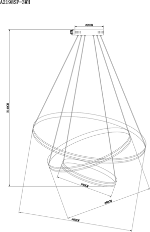 Люстра Arte Lamp  MERIDIANA A2198SP-3WH