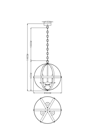 Люстра Arte Lamp  A1087SP-3CC BABBU