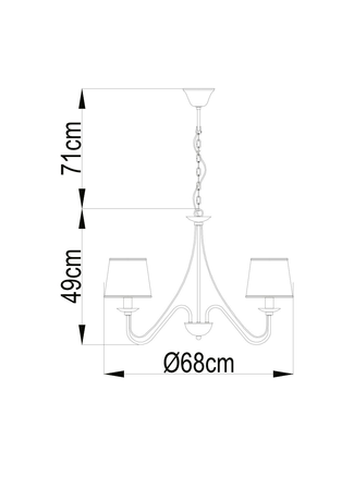 Люстра Arte Lamp  A1150LM-5CC AURORA