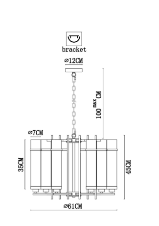 Люстра Arte Lamp  A1688LM-6AB HUGO