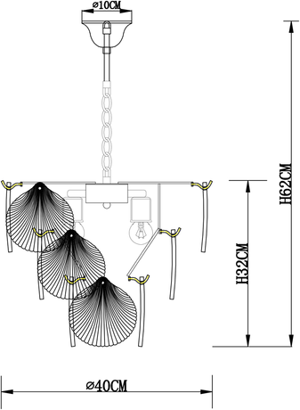 Люстра Arte Lamp  A1734LM-5AB VICTORIA