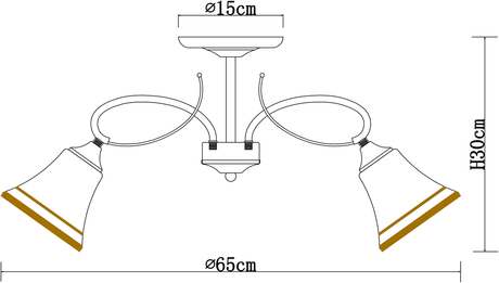 Люстра Arte Lamp  A2709PL-5AB BLOSSOM