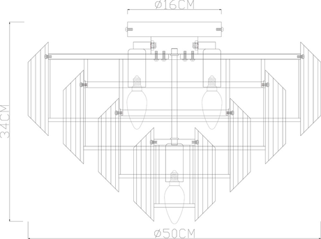 Люстра Arte Lamp  A2848PL-5GO JASTIN