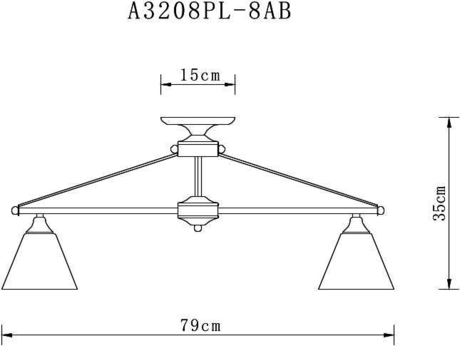 Люстра Arte Lamp  A3208PL-8AB COPTER