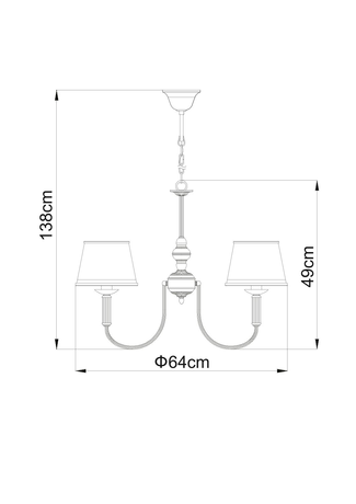 Люстра Arte Lamp  A3579LM-5AB ALICE