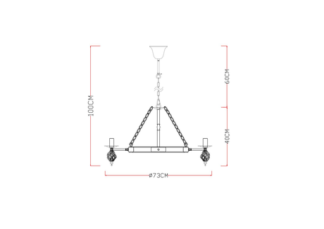 Люстра Arte Lamp  A4550LM-6CK CARTWHEEL