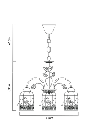 Люстра Arte Lamp  A5090LM-5WG CINCIA