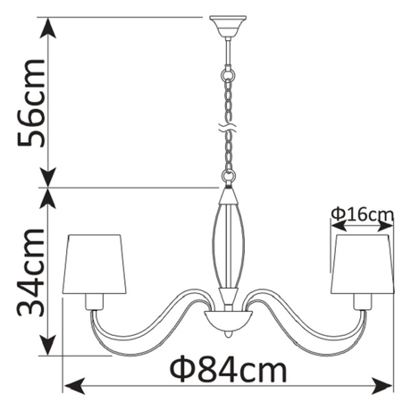 Люстра Arte Lamp  A9310LM-8WG ORLEAN