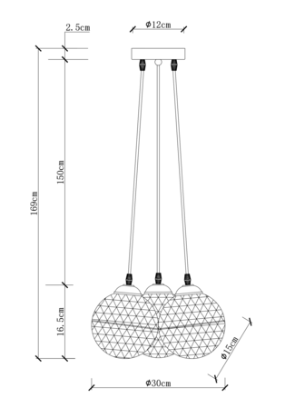 Люстра Arte Lamp  A9508SP-3CC GELATO