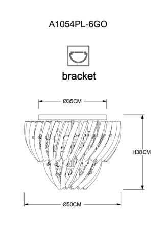 Люстра Arte Lamp  ELLA A1054PL-6GO