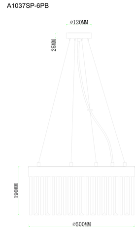 Люстра Arte Lamp  FRANCHESKA A1037SP-6PB