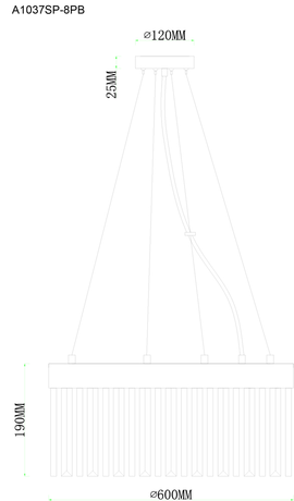 Люстра Arte Lamp  FRANCHESKA A1037SP-8PB