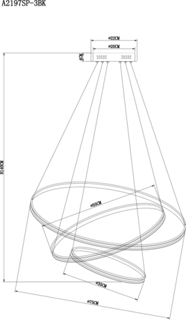 Люстра Arte Lamp  FRODO A2197SP-3BK