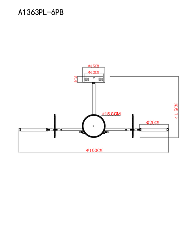 Люстра Arte Lamp  SIENNA A1363PL-6PB